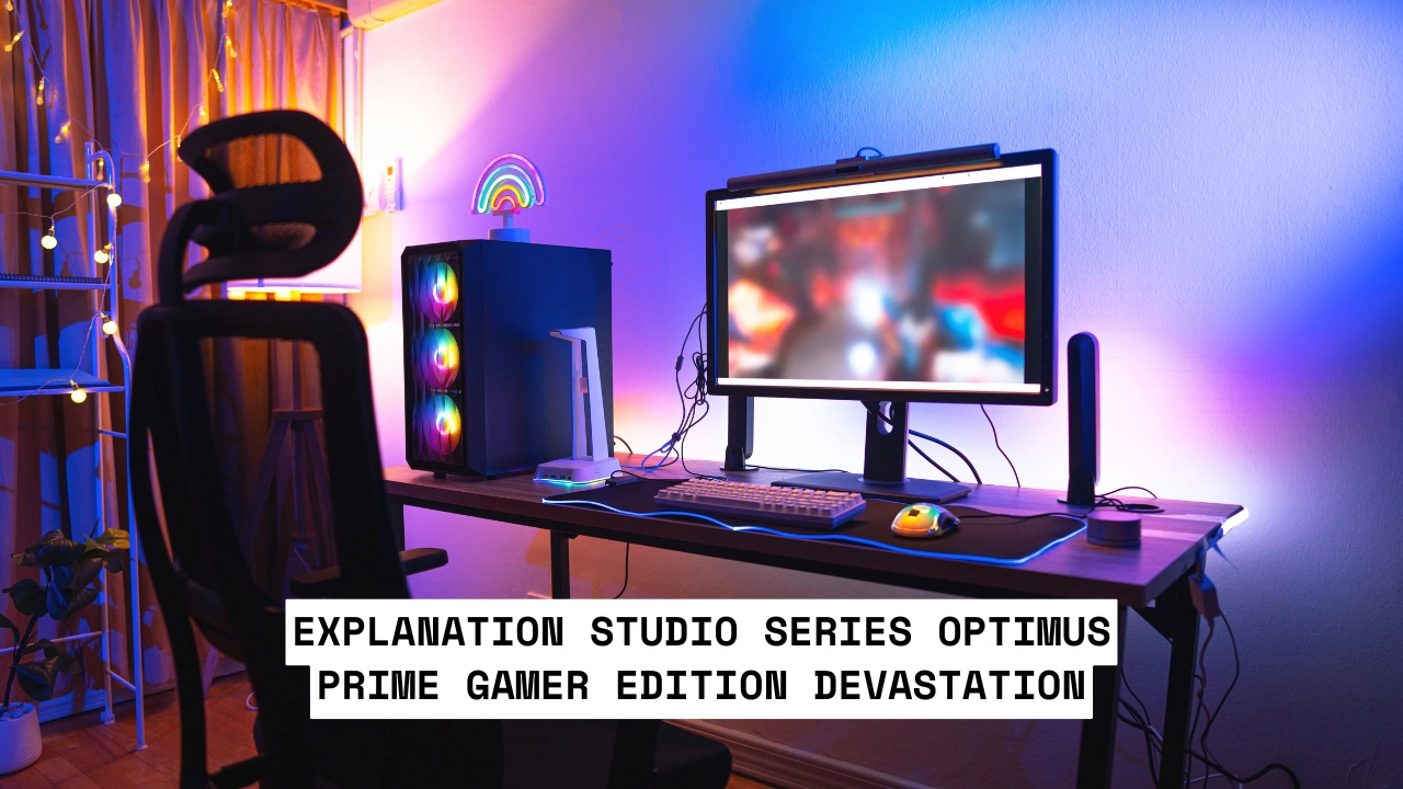 explanation studio Series Optimus Prime Gamer Edition Devastation